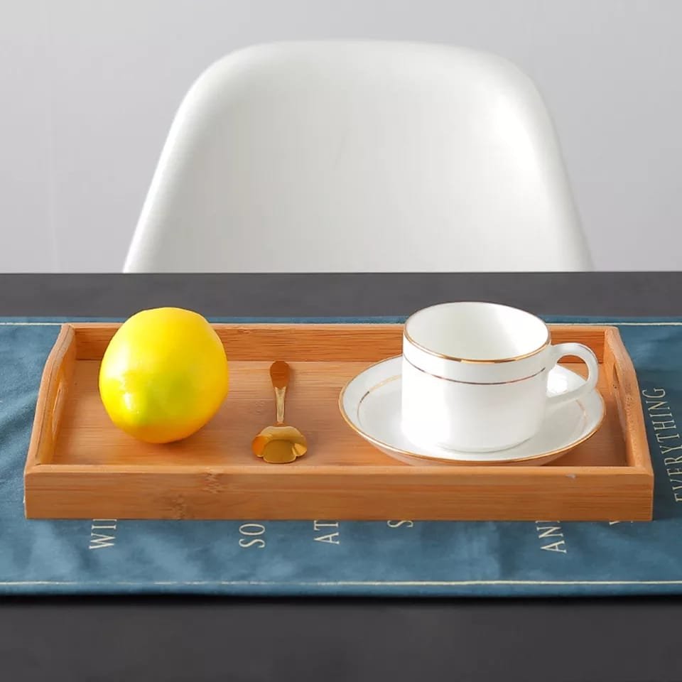 Bamboo Serving with Handles, - Image 2