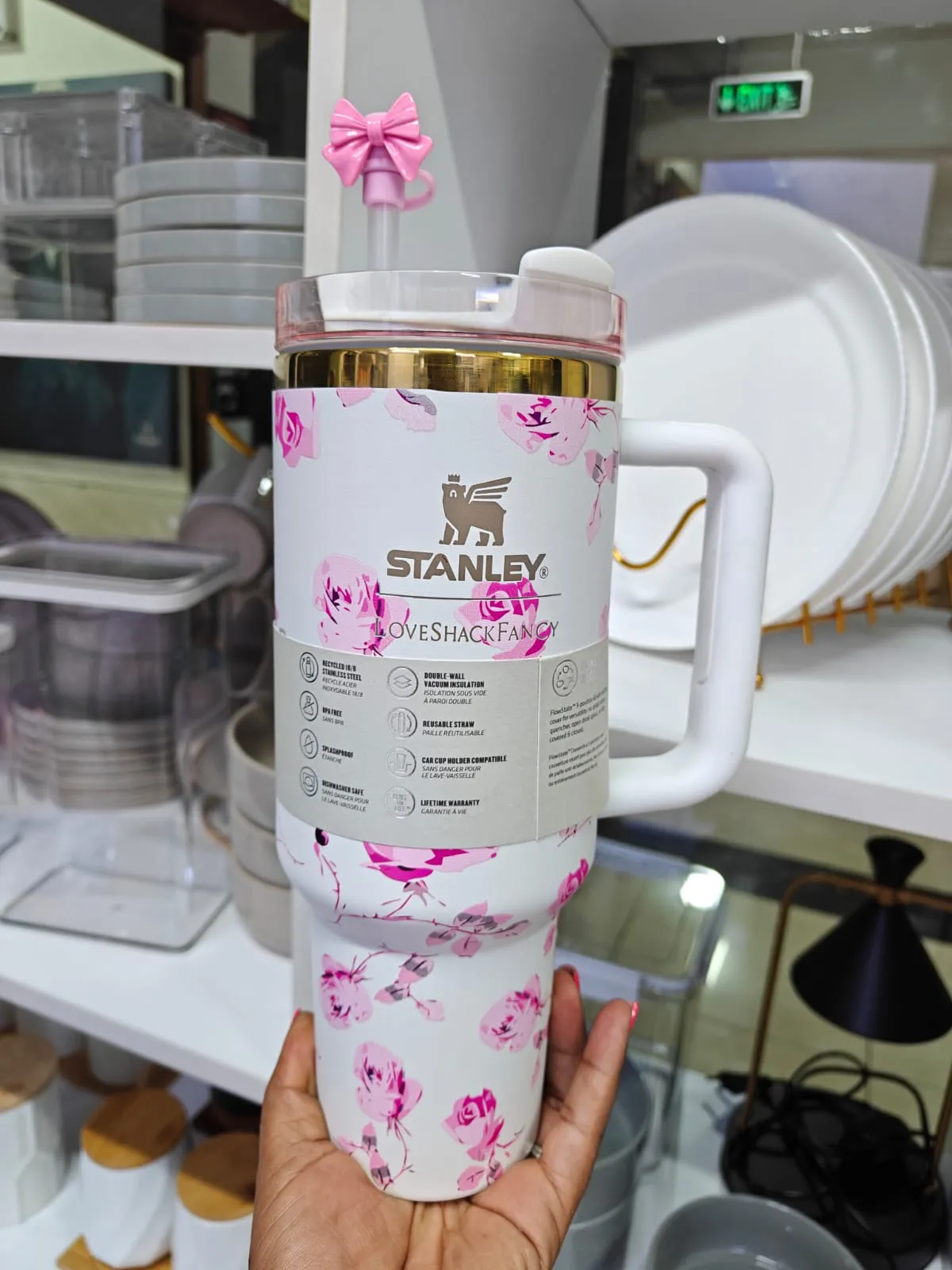 Original Love Shark Floral Stanley Mug - Image 2