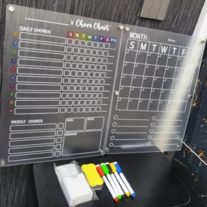 2 pcs magnetic chores planner