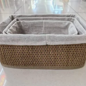 3in1 organising wicker baskets