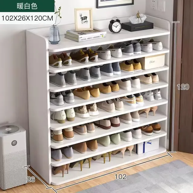 Modern Multi-Layer Wooden Shoe Rack - Image 2